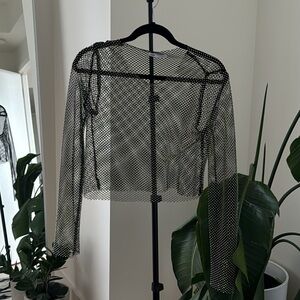 Mesh Sparkle Top
